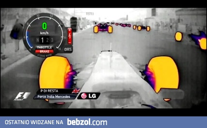 Wyścig F1 okiem kamery termowizyjnej 