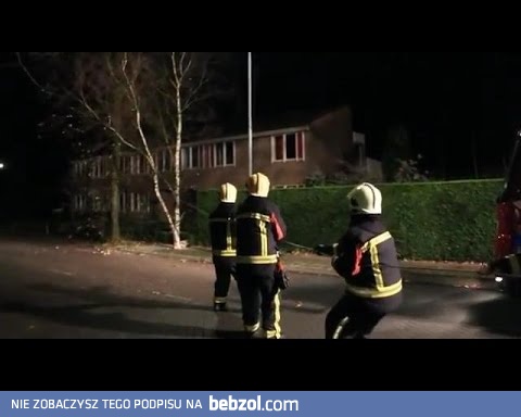 Nieoczekiwana pomoc dla strażaków