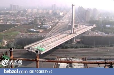 bezkolizyjne budowanie mostu w Chinach