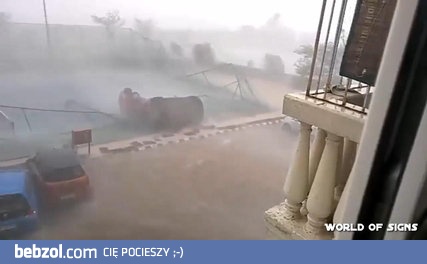 Potężna siła cyklonu Vardah