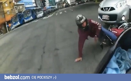 Niesamowity pościg ulicami Sao Paulo za motocyklistą