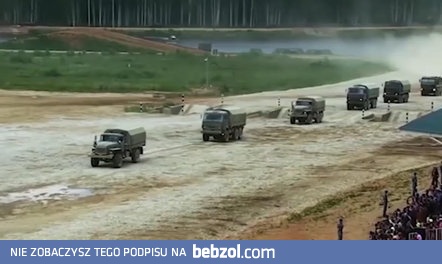 Prezentacja rosyjskich ciężarówek wojskowych