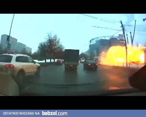 Ogromny wybuch butli gazowej