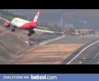 Lądowanie na Maderze.