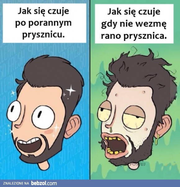 Poranny przysznic