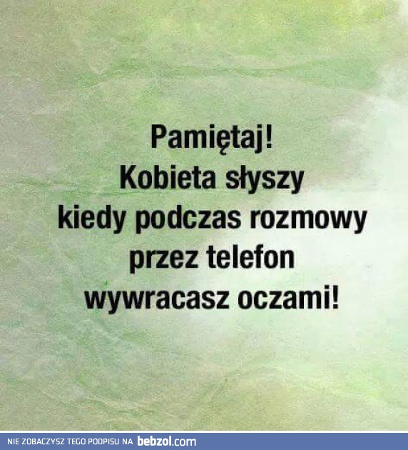 Ona to słyszy