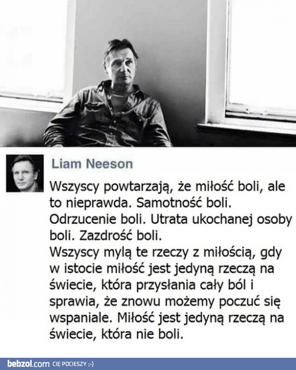 Liam Neeson o miłości