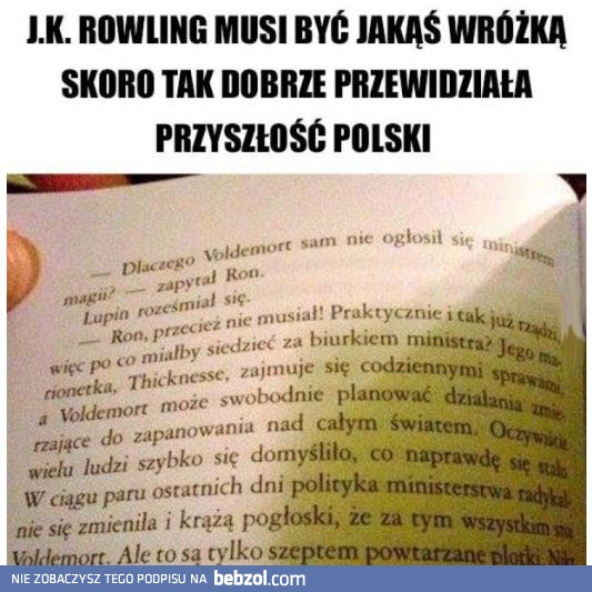 J.K. Rowling przewidziała przyszłość Polski