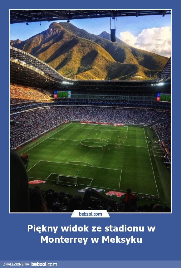 Piękny widok ze stadionu w Monterrey w Meksyku