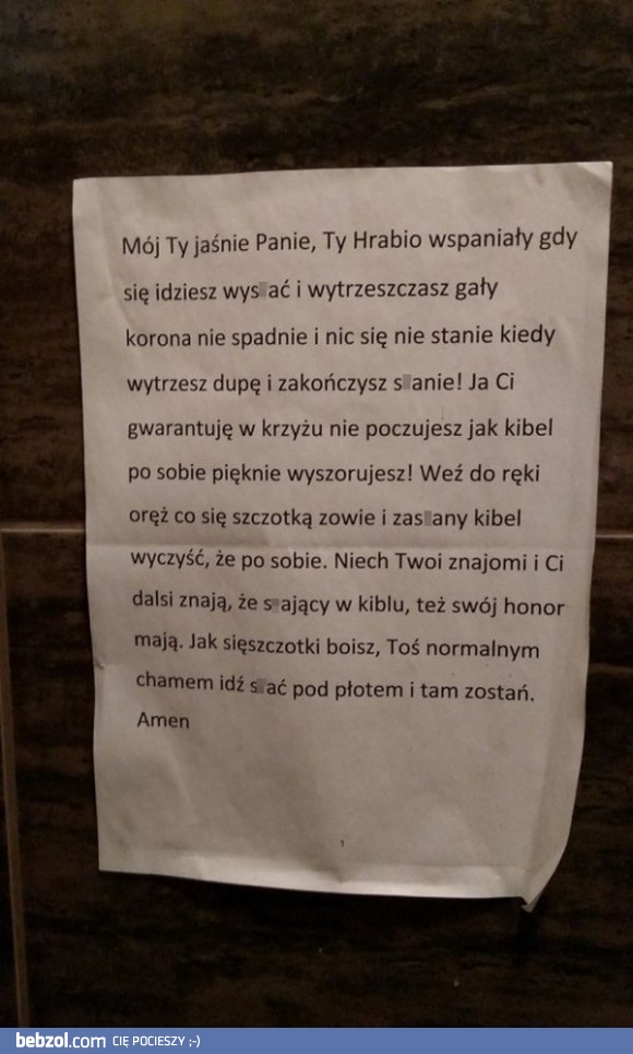 W publicznym WC...