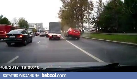 Spotkanie dwóch wirtuozów szosy na prawym pasie