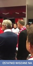 Andrzej Duda i Reprezentacji Polski po meczu Polska - Czarnogóra