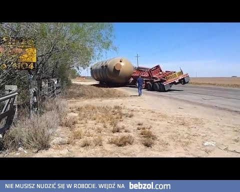 Nieudany przewóz ładunków wielkogabarytowych