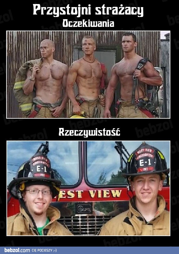 Przystojni strażacy