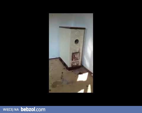 Petarda w piecu kaflowym