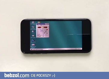 Windows 95 odpalony na iPhone X