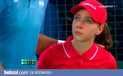 boleśnie trafiona piłką oraz dżentelmeńska postawa Del Potro