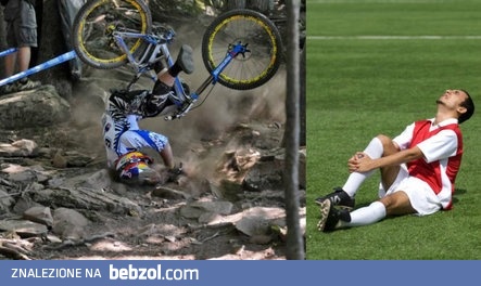 Kolarstwo górskie vs Piłka nożna