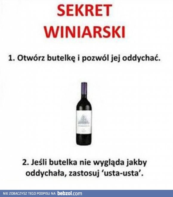 Sekret winiarski