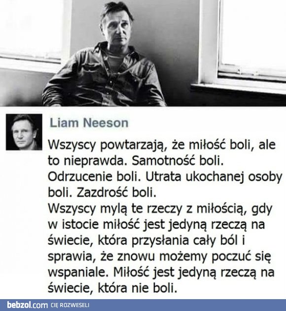 Liam Neeson o miłości 