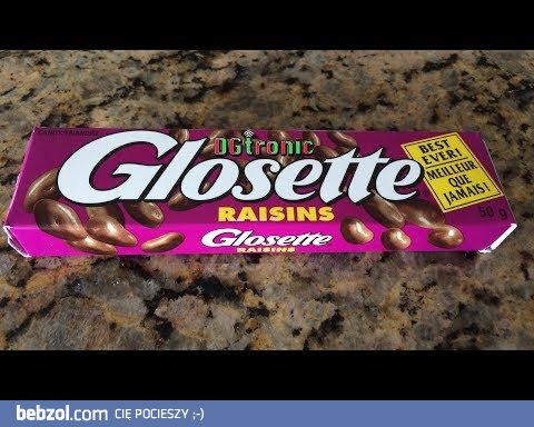 GLOSETTE RAISINS milk chocolate covered raisins   REVIEW VIDEO