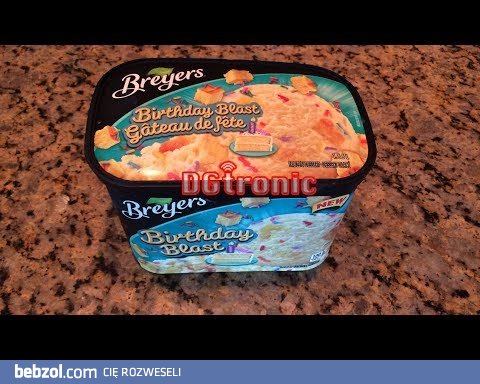 BREYERS BIRTHDAY BLAST ICE CREAM  REVIEW VIDEO