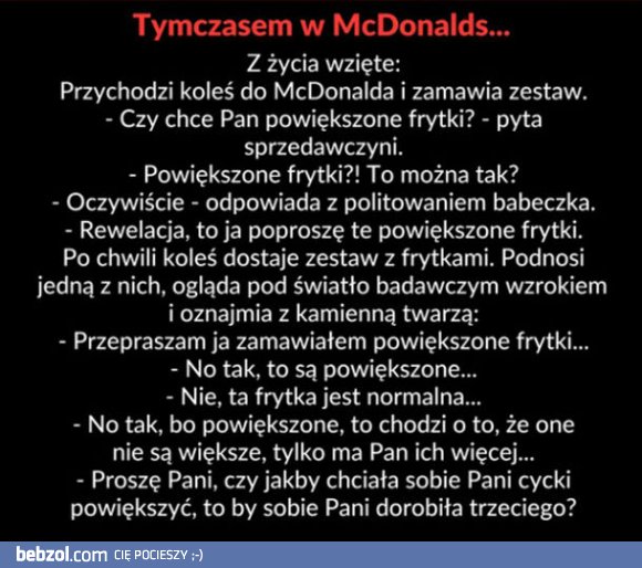 Autentyk z McDonalda