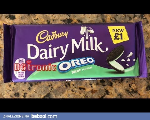 CADBURY DAIRY MILK OREO MINT milk chocolate bar REVIEW 