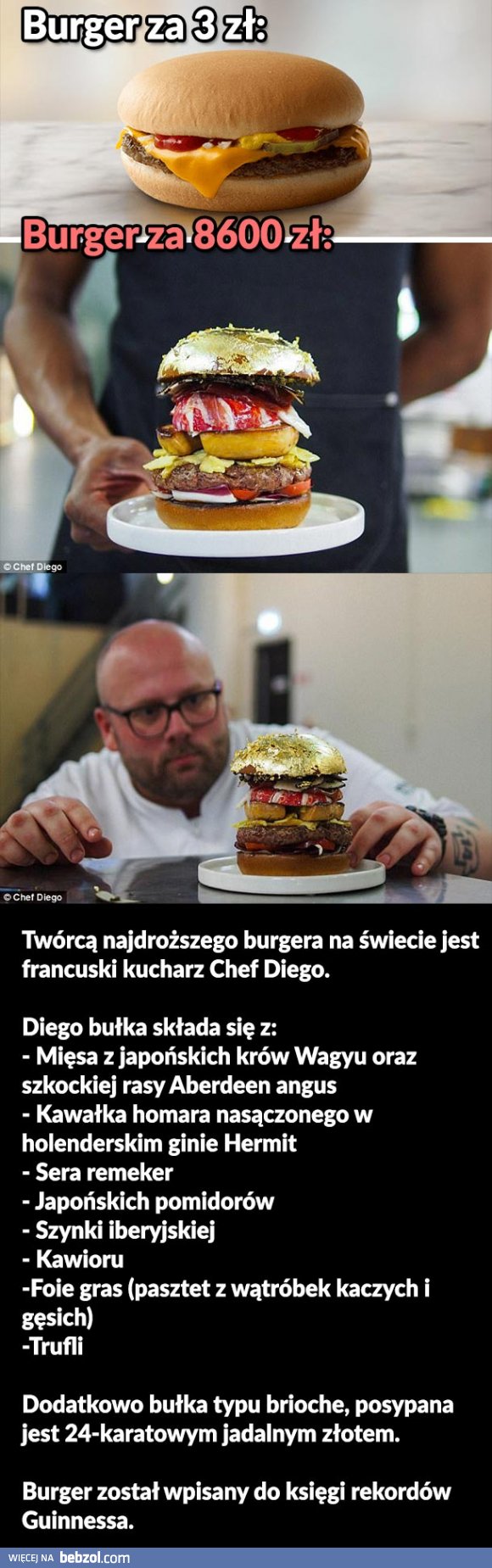 Najdroższy burger na świecie 