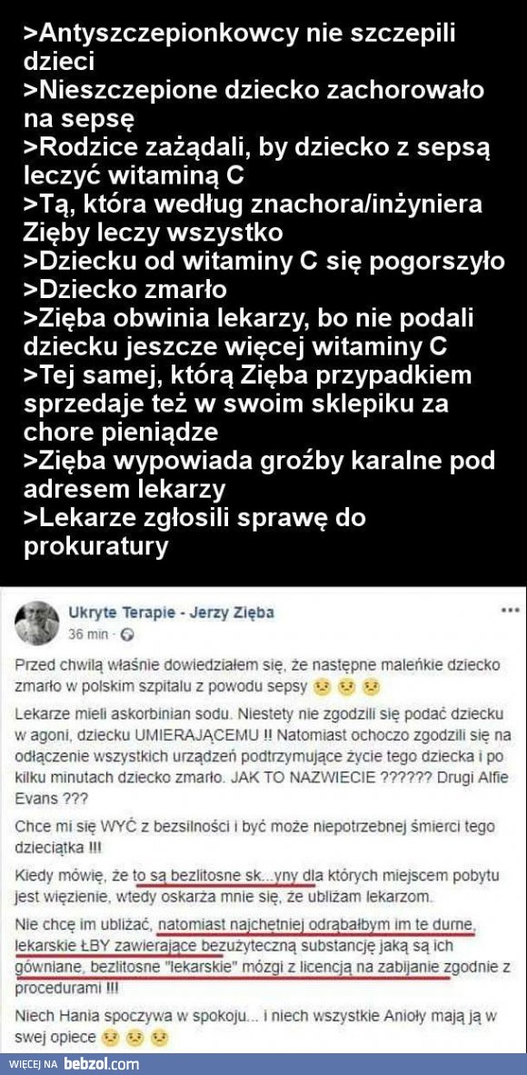 Jerzy Zięba o lekarzach 