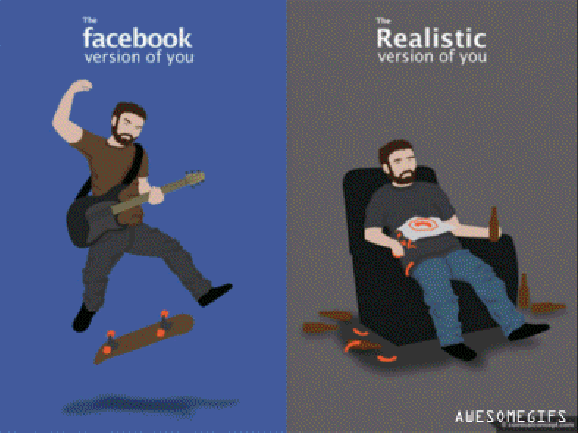 Facebook You vs. Real You