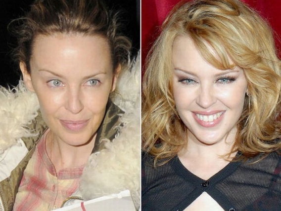 Kylie Minogue bez makijażu