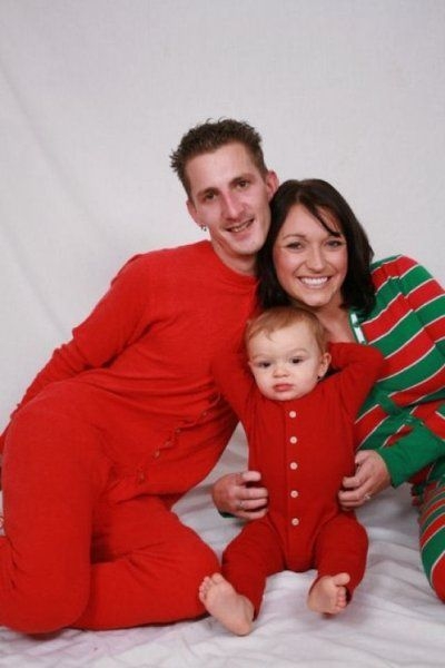 Dziwne świąteczne zdjęcia rodzinne
